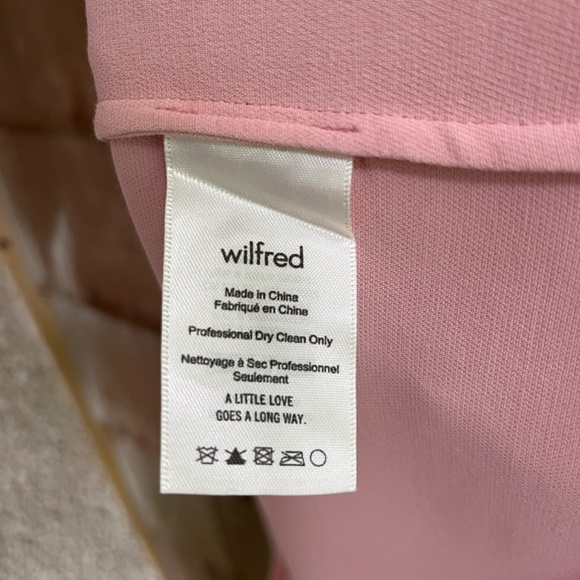 Wilfred Aritzia Light Pink Halter Tank Top Sleeveless Cowl Tie Neck Women Size M - Picture 7 of 10